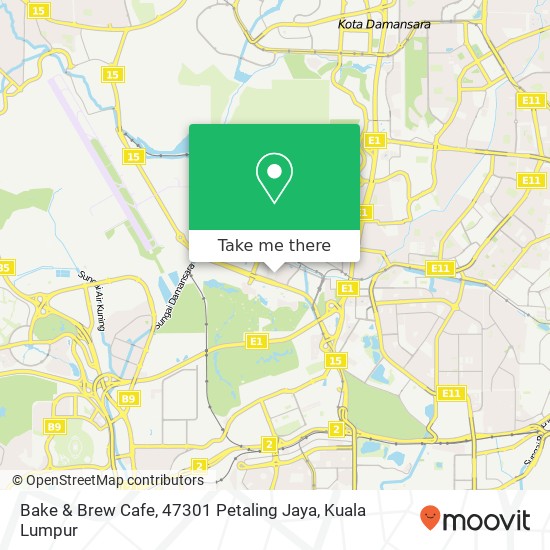Bake & Brew Cafe, 47301 Petaling Jaya map