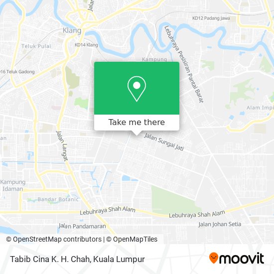 Tabib Cina K. H. Chah map