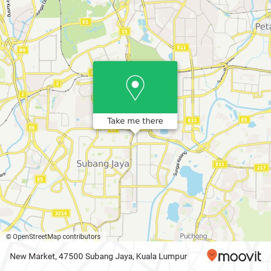 New Market, 47500 Subang Jaya map