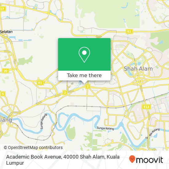 Academic Book Avenue, 40000 Shah Alam map