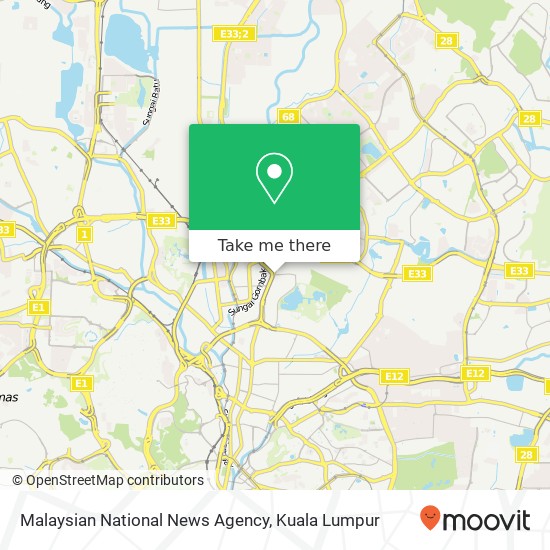 Malaysian National News Agency map