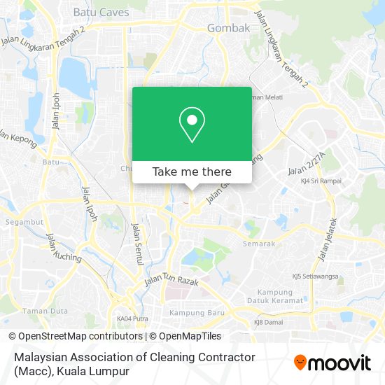 Malaysian Association of Cleaning Contractor (Macc) map