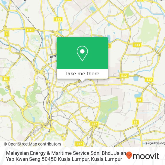 Malaysian Energy & Maritime Service Sdn. Bhd., Jalan Yap Kwan Seng 50450 Kuala Lumpur map