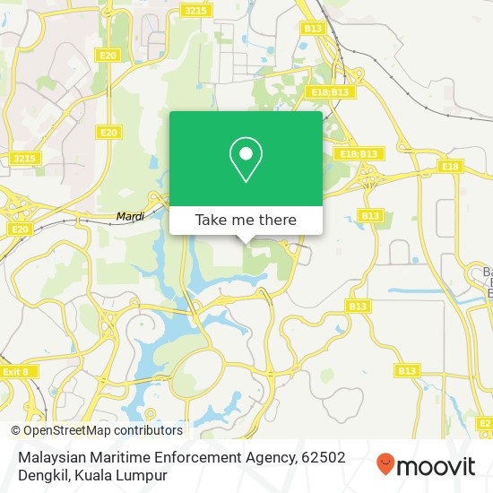 Malaysian Maritime Enforcement Agency, 62502 Dengkil map