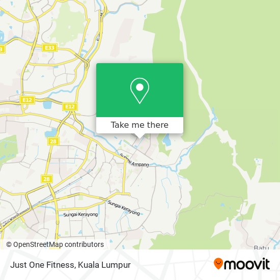 Just One Fitness map