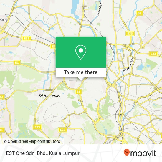 EST One Sdn. Bhd. map