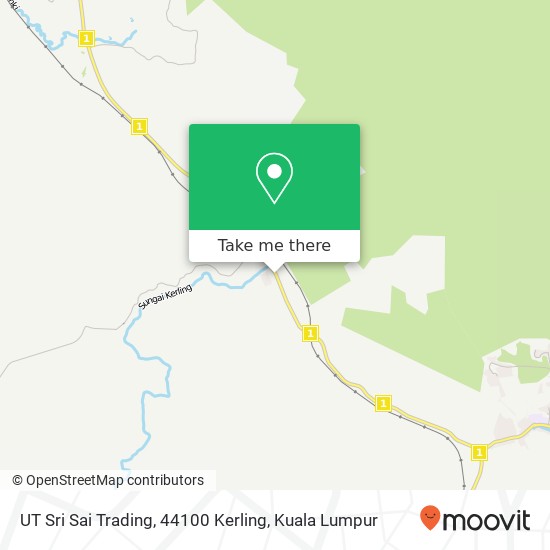 Peta UT Sri Sai Trading, 44100 Kerling