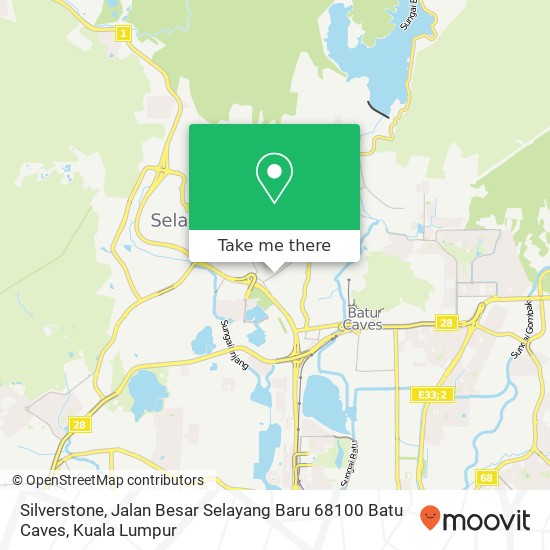 Peta Silverstone, Jalan Besar Selayang Baru 68100 Batu Caves