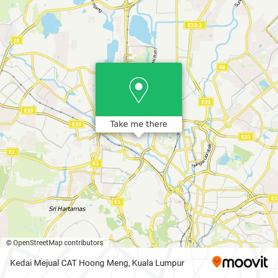 Kedai Mejual CAT Hoong Meng map