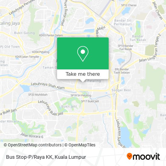 Bus Stop-P/Raya KK map