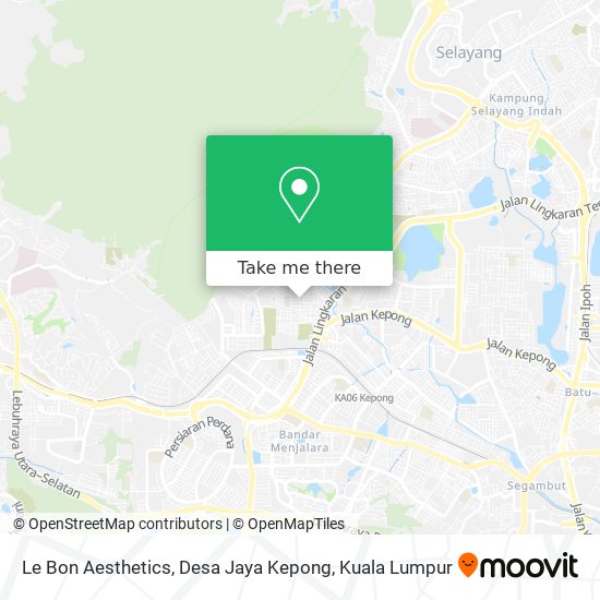 Le Bon Aesthetics, Desa Jaya Kepong map