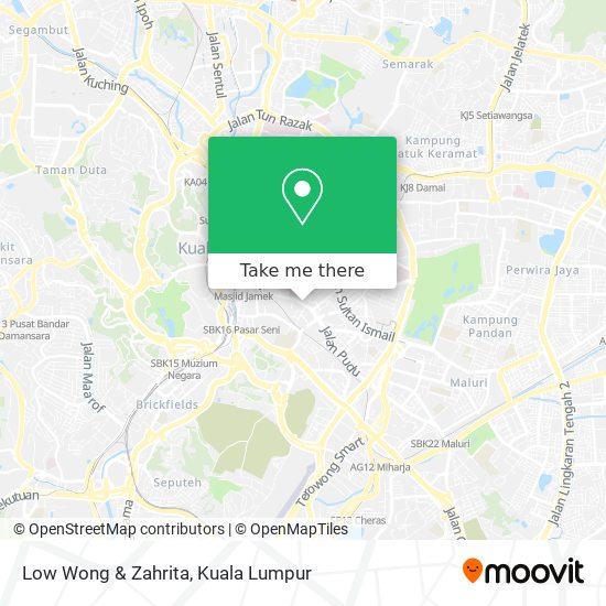 Low Wong & Zahrita map