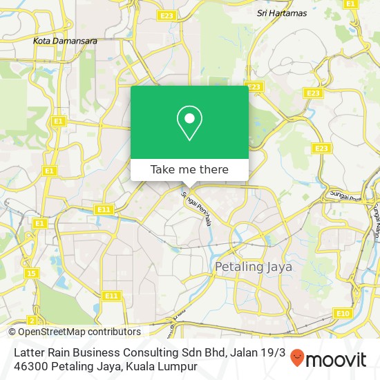 Latter Rain Business Consulting Sdn Bhd, Jalan 19 / 3 46300 Petaling Jaya map