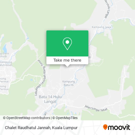 Peta Chalet Raudhatul Jannah