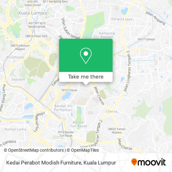 Kedai Perabot Modish Furniture map