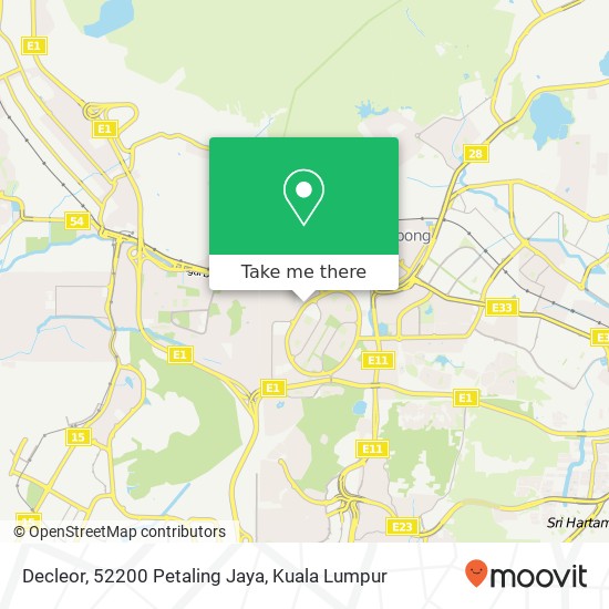 Peta Decleor, 52200 Petaling Jaya