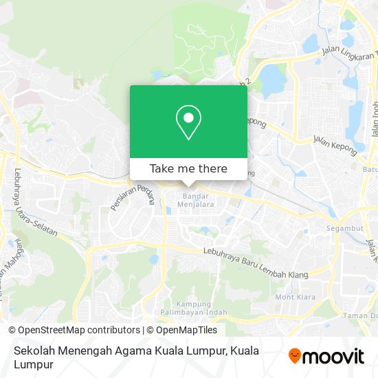 Sekolah Menengah Agama Kuala Lumpur map