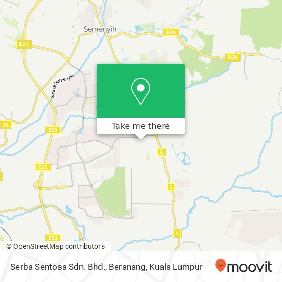 Serba Sentosa Sdn. Bhd., Beranang map