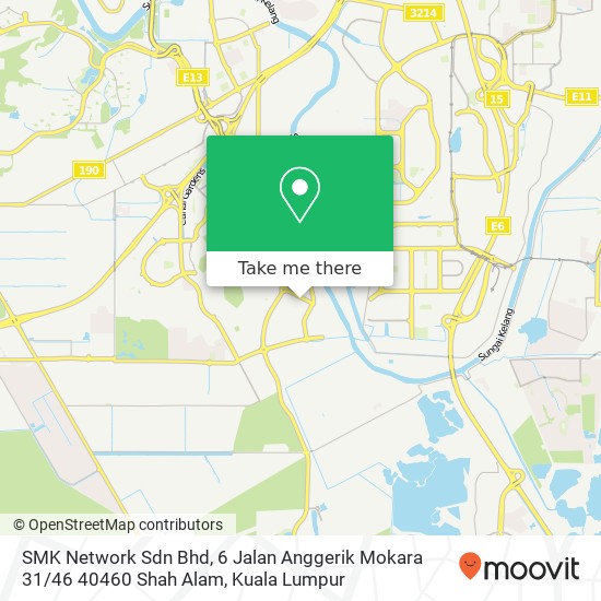 SMK Network Sdn Bhd, 6 Jalan Anggerik Mokara 31 / 46 40460 Shah Alam map