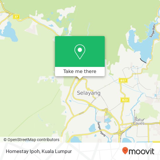 Homestay Ipoh map