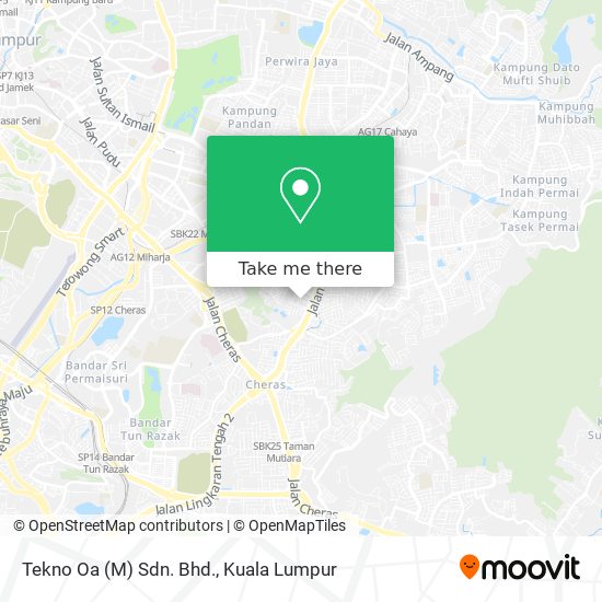 Tekno Oa (M) Sdn. Bhd. map