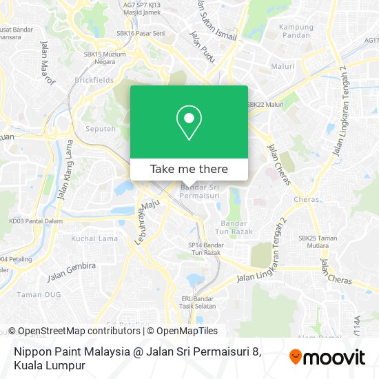 Nippon Paint Malaysia @ Jalan Sri Permaisuri 8 map