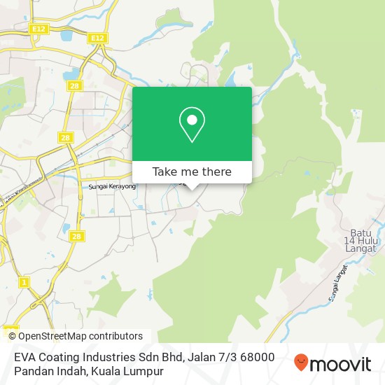 EVA Coating Industries Sdn Bhd, Jalan 7 / 3 68000 Pandan Indah map