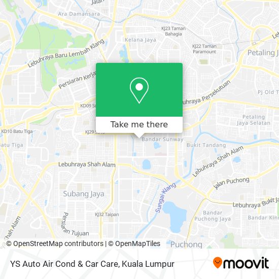 YS Auto Air Cond & Car Care map