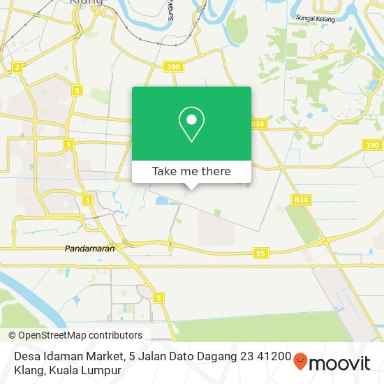 Desa Idaman Market, 5 Jalan Dato Dagang 23 41200 Klang map
