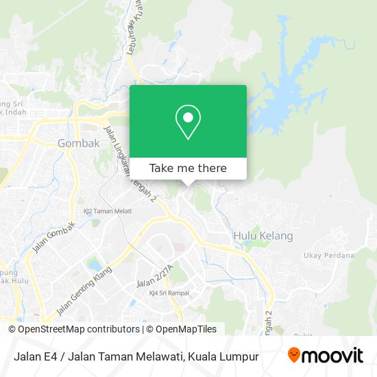 Peta Jalan E4 / Jalan Taman Melawati