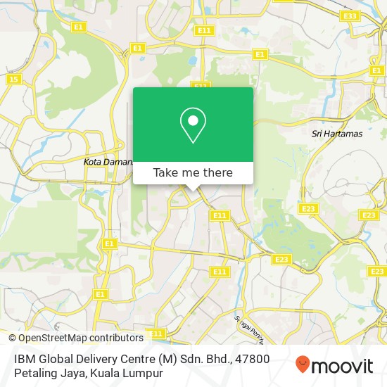 Peta IBM Global Delivery Centre (M) Sdn. Bhd., 47800 Petaling Jaya