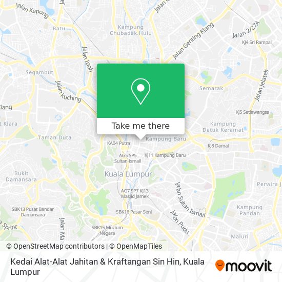 Kedai Alat-Alat Jahitan & Kraftangan Sin Hin map