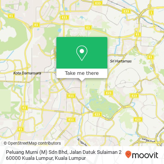 Peta Peluang Murni (M) Sdn Bhd, Jalan Datuk Sulaiman 2 60000 Kuala Lumpur