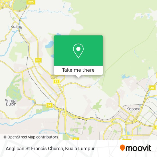 Anglican St Francis Church map