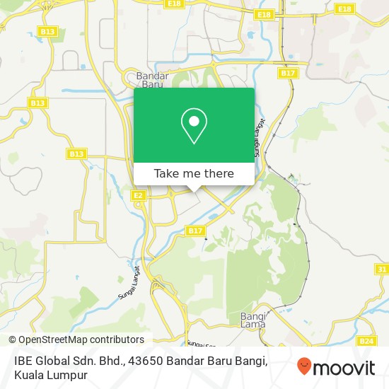 IBE Global Sdn. Bhd., 43650 Bandar Baru Bangi map