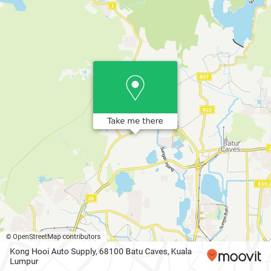 Kong Hooi Auto Supply, 68100 Batu Caves map