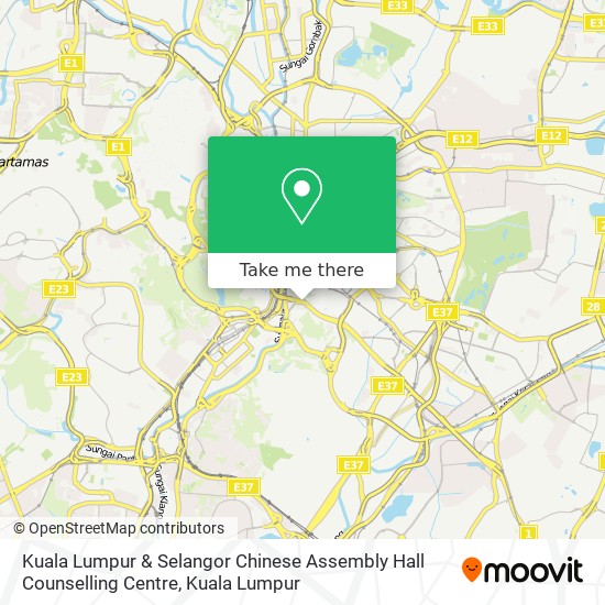 Kuala Lumpur & Selangor Chinese Assembly Hall Counselling Centre map