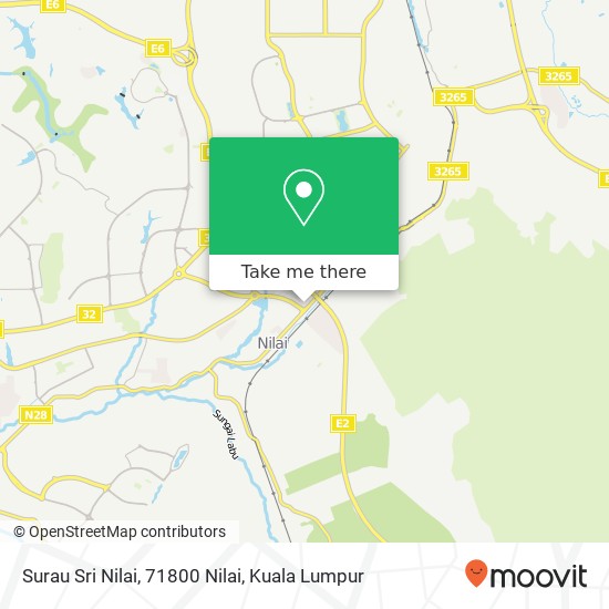 Surau Sri Nilai, 71800 Nilai map