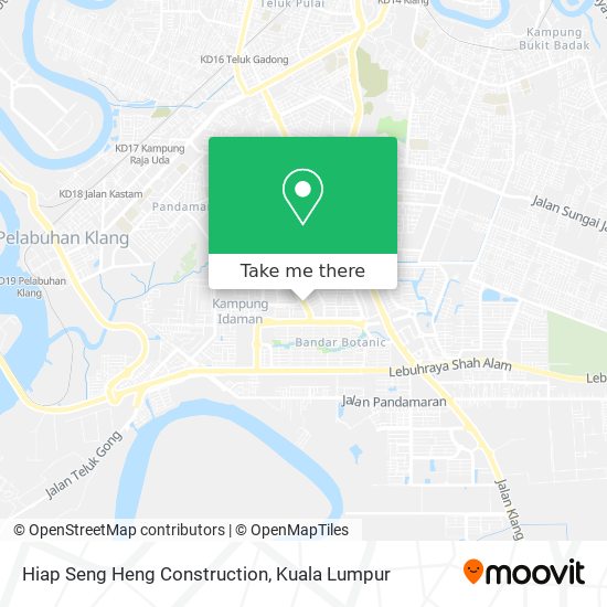Peta Hiap Seng Heng Construction