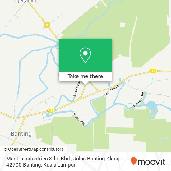 Mastra Industries Sdn. Bhd., Jalan Banting Klang 42700 Banting map