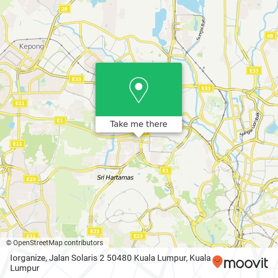 Iorganize, Jalan Solaris 2 50480 Kuala Lumpur map
