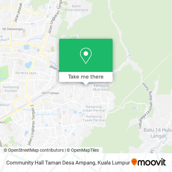 Community Hall Taman Desa Ampang map