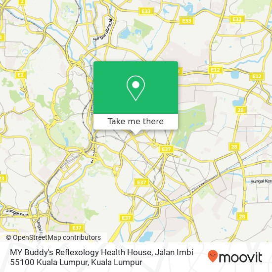 MY Buddy's Reflexology Health House, Jalan Imbi 55100 Kuala Lumpur map