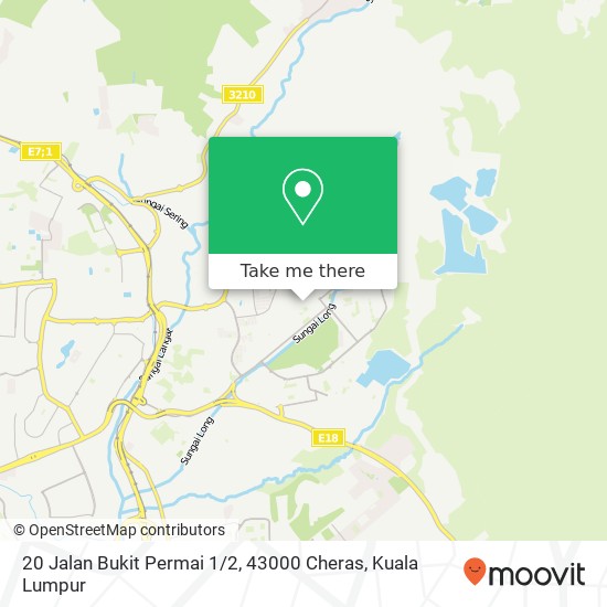 20 Jalan Bukit Permai 1 / 2, 43000 Cheras map