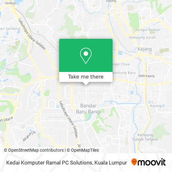 Peta Kedai Komputer Ramal PC Solutions