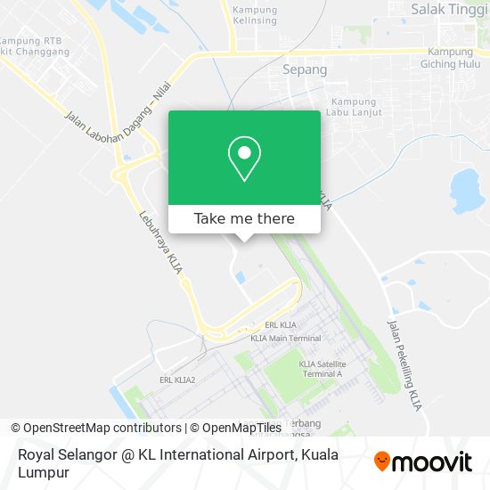 Royal Selangor @ KL International Airport map