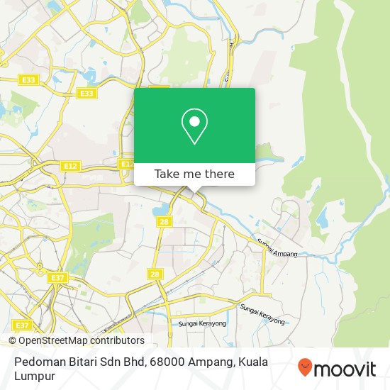 Pedoman Bitari Sdn Bhd, 68000 Ampang map