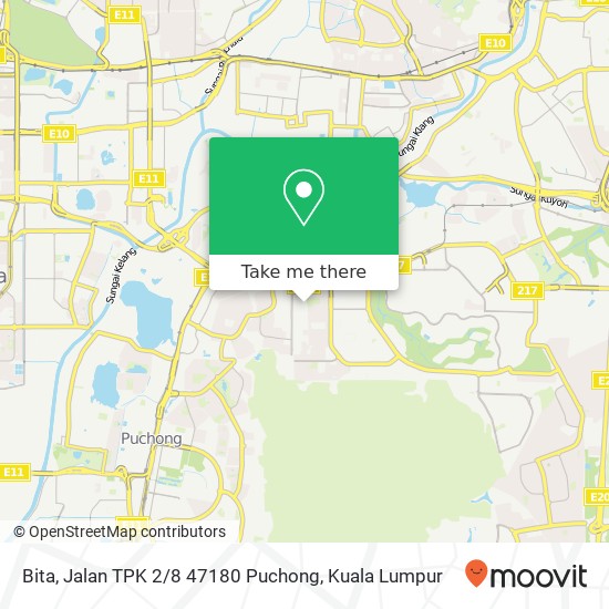 Peta Bita, Jalan TPK 2 / 8 47180 Puchong