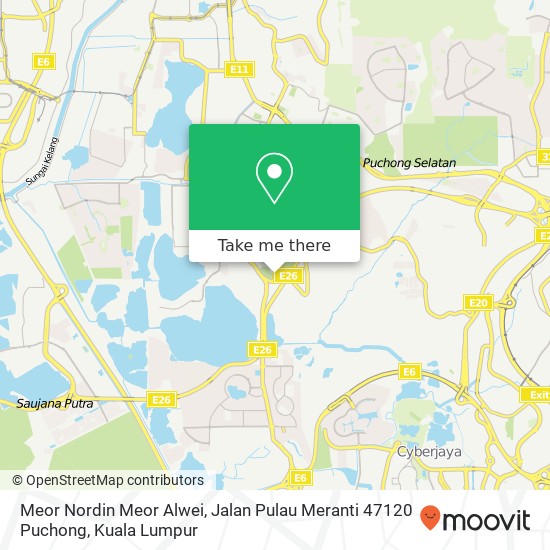 Meor Nordin Meor Alwei, Jalan Pulau Meranti 47120 Puchong map