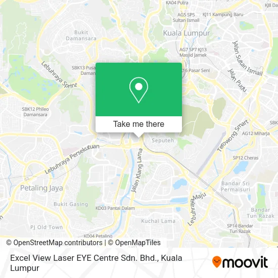 Excel View Laser EYE Centre Sdn. Bhd. map